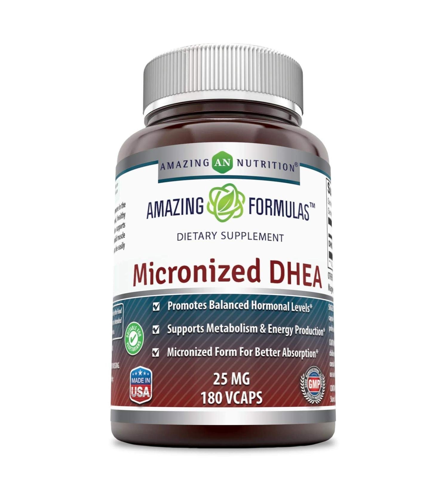 Amazing Nutrition Micronized DHEA 25 mg