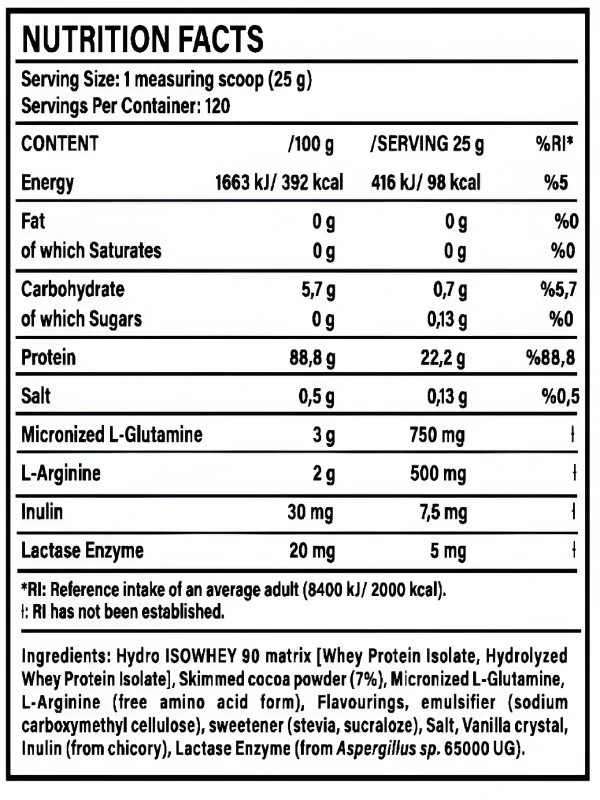 BHN Monster Hydro Whey 3000g - Strawberry - Image 2