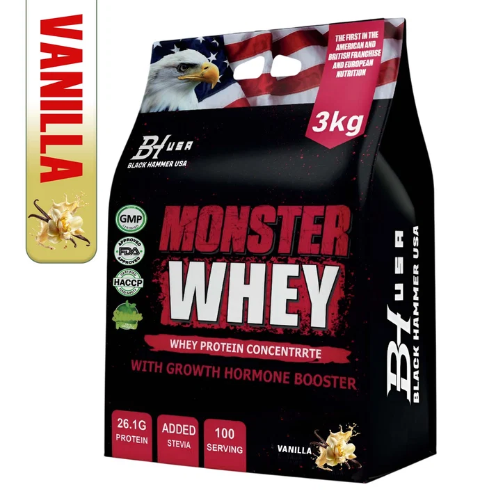 BHN Monster Whey 3000g - Vanilla